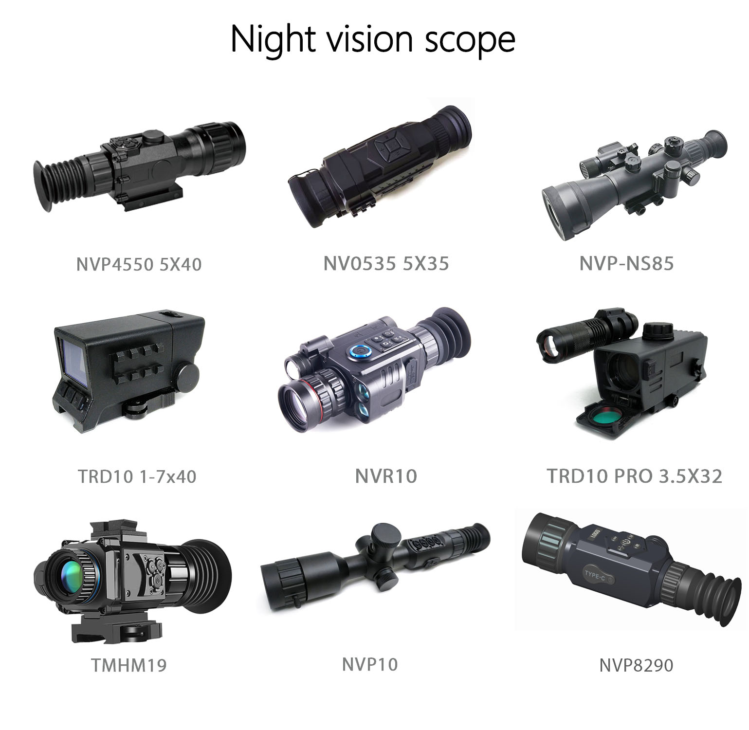 Night vision binoculars