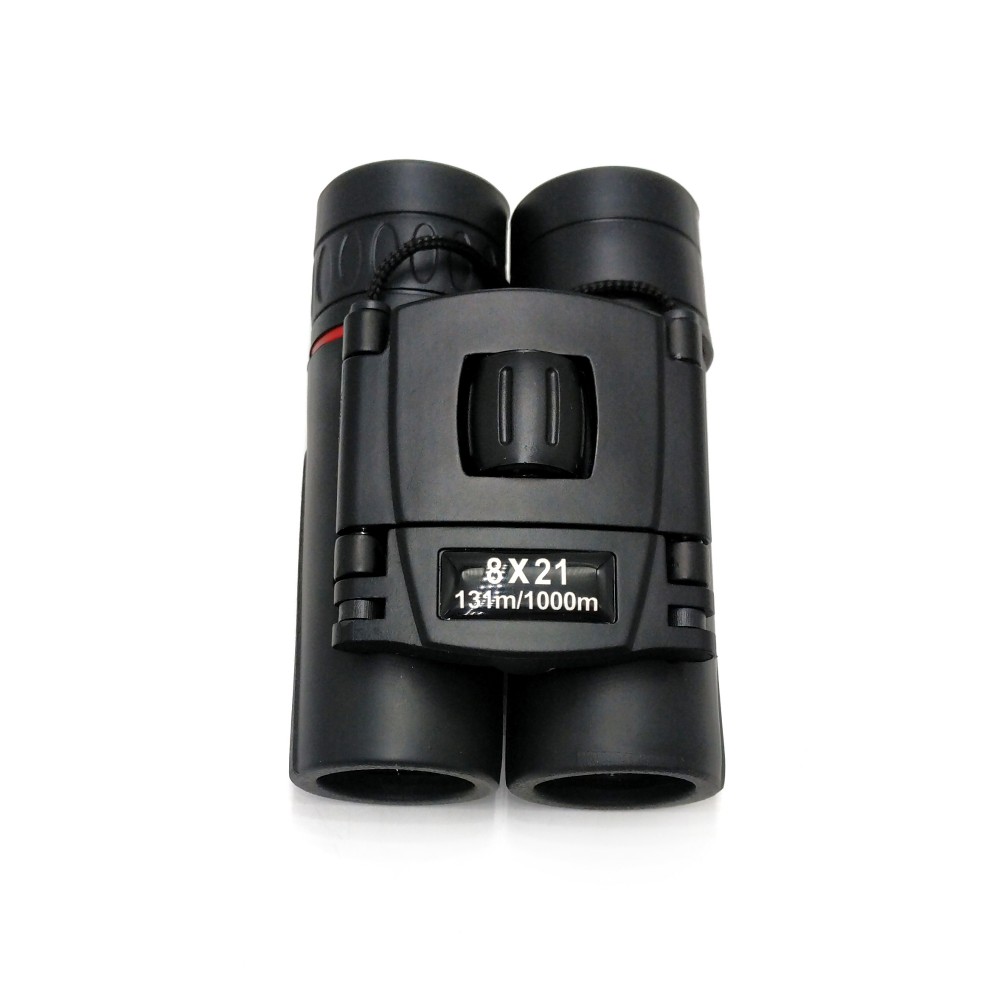Best Compact 8X21 Folding Binoculars Small Travel Roof Prism Optics Porro System for Hunting