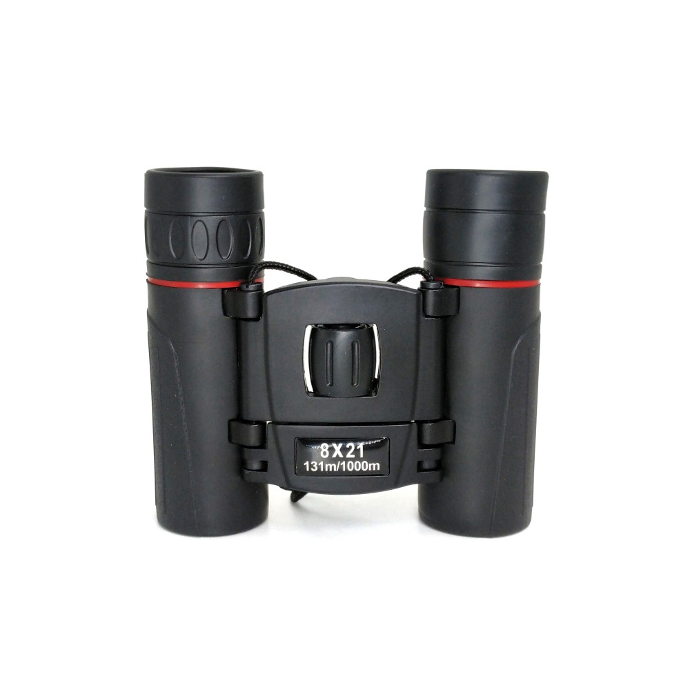 Best Compact 8X21 Folding Binoculars Small Travel Roof Prism Optics Porro System for Hunting
