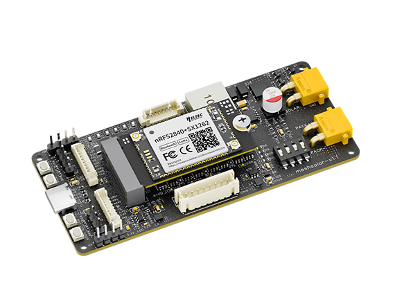 MeshSolar, Li-ion BMS, Solar Charging, BLE/ LoRa Connectivity Dev Board