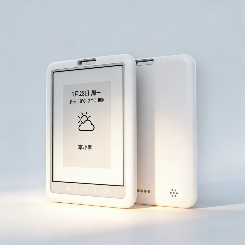 Second-Generation E-Ink Screen Positioning ID Card