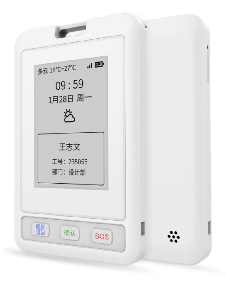 Intelligent Positioning ID Badge Card