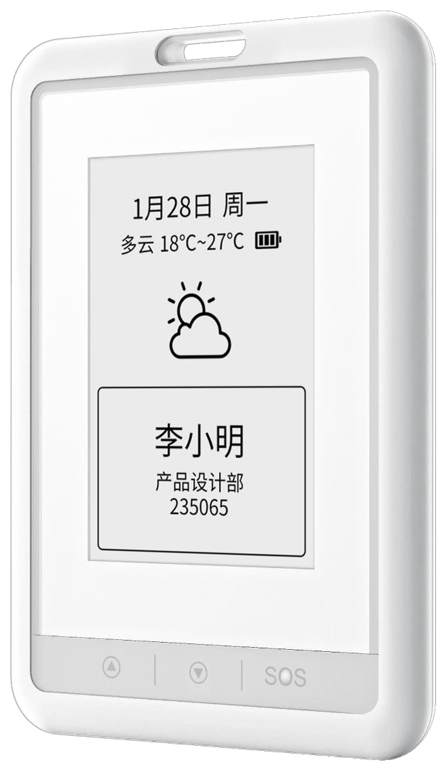 Intelligent Positioning ID Badge Card