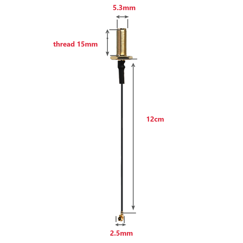 IPEX (U.FL) Ver.1 to SMA Antenna Feeder Cable