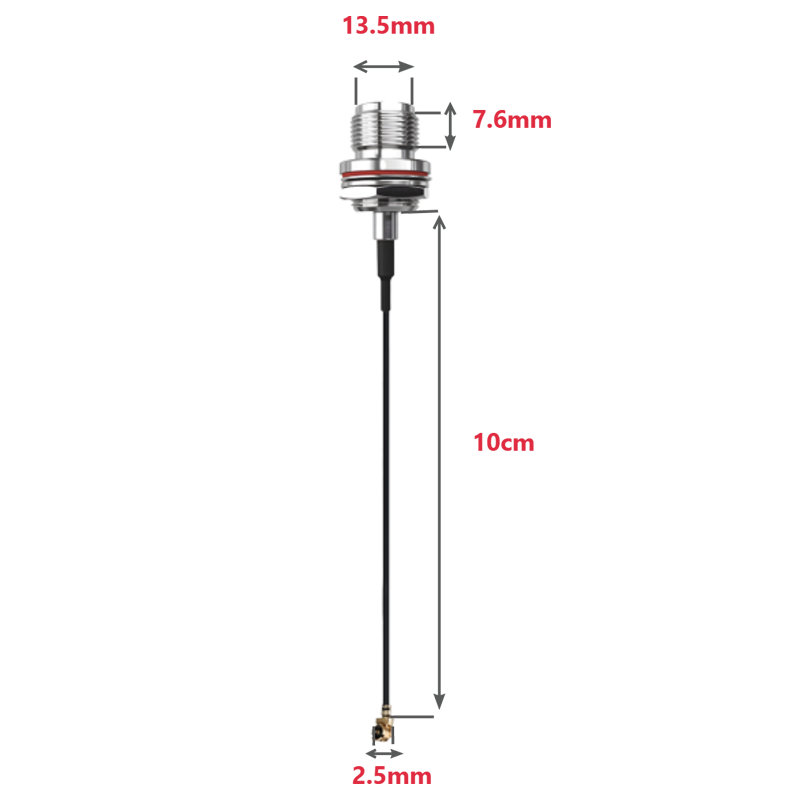 IPEX (U.FL) Ver.1 to SMA Antenna Feeder Cable
